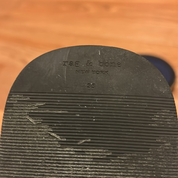 RAG & Bone Parque Flip Flops Sandals Padded Straps blue Neoprene Women Sz 35 - Picture 4 of 7